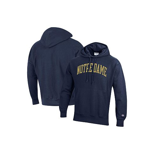 Champion Mens Navy Notre Dame Fighting Irish Big and Tall Reverse Weave Fleece Pullover Hoodie Sweatshirt