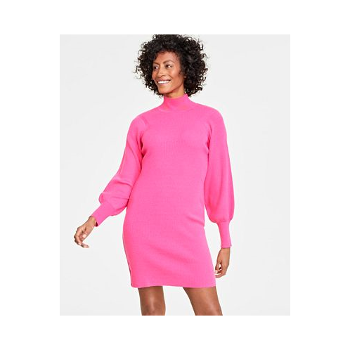 On 34th Womens Turtleneck Mini Sweater Dress
