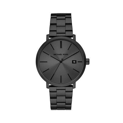 Michael Kors Mens Blake Three-Hand Date Black Stainless Steel Watch 42mm