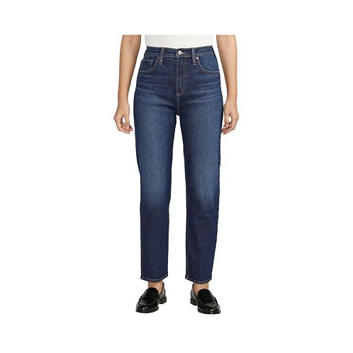 Silver Jeans Co. Womens Highly Desirable High Rise Slim Straight Leg Jeans