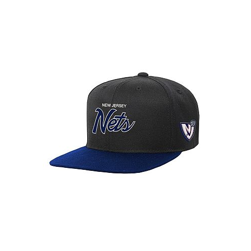 Mitchell & Ness Big Boys and Girls Black New Jersey Nets Team Script Snapback Hat