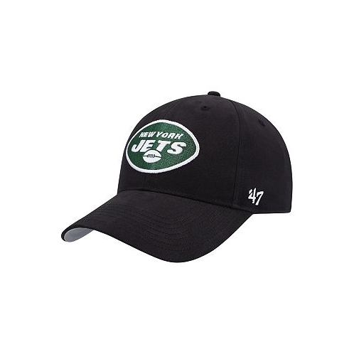47 Brand Big Boys and Girls Black New York Jets Secondary MVP Adjustable Hat