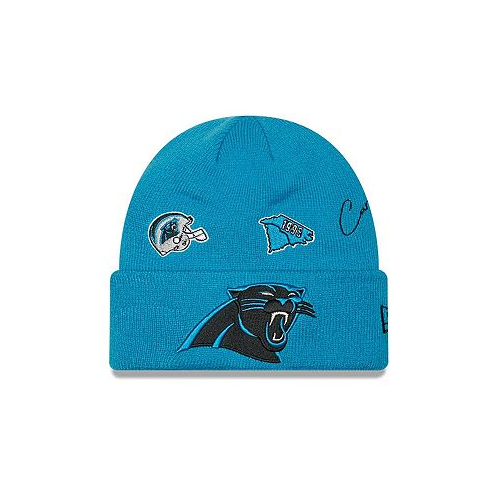 New Era Big Boys and Girls Blue Carolina Panthers Identity Cuffed Knit Hat