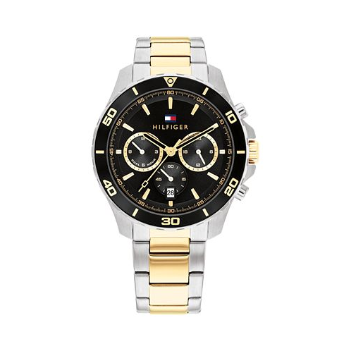 Tommy Hilfiger Mens Multifunction Two-Tone Stainless Steel Watch 43mm