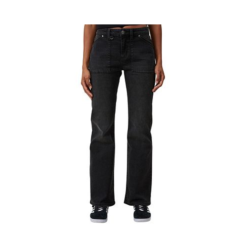 COTTON ON Womens Stretch Bootleg Flare Jeans