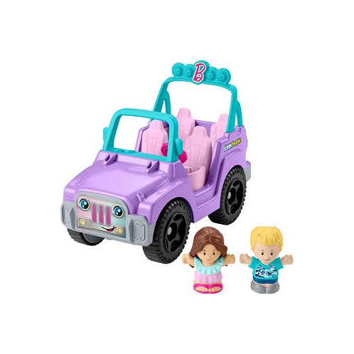 Fisher Price Little People Barbie Beach Cruiser Toy Car with Music 2 Figures for Toddlers