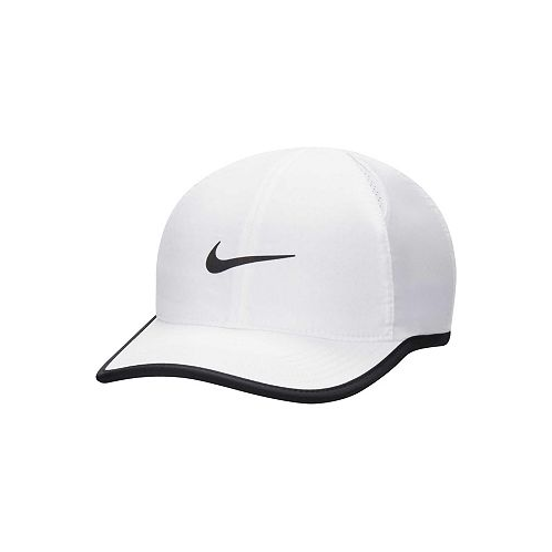 Nike Youth Boys and Girls White Featherlight Club Performance Adjustable Hat