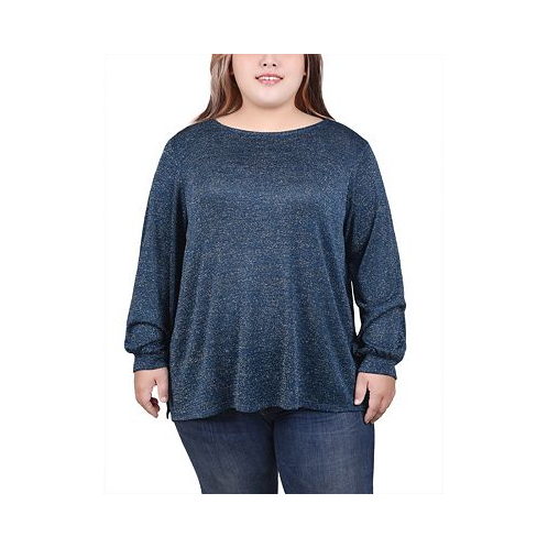 NY Collection Plus Size Long Sleeve Tunic Top