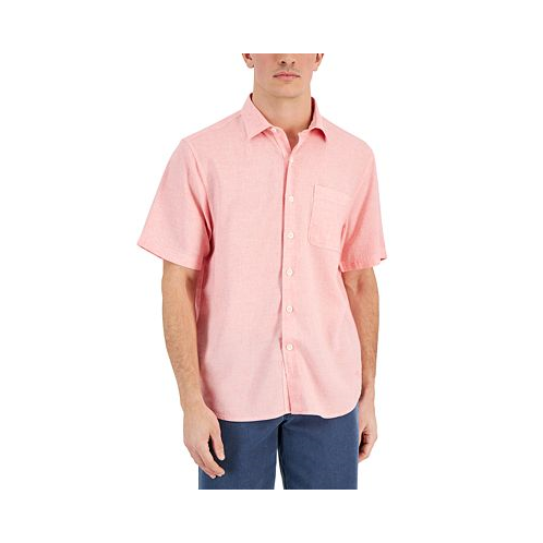 Tommy Bahama Mens Sand Desert Short-Sleeve Shirt