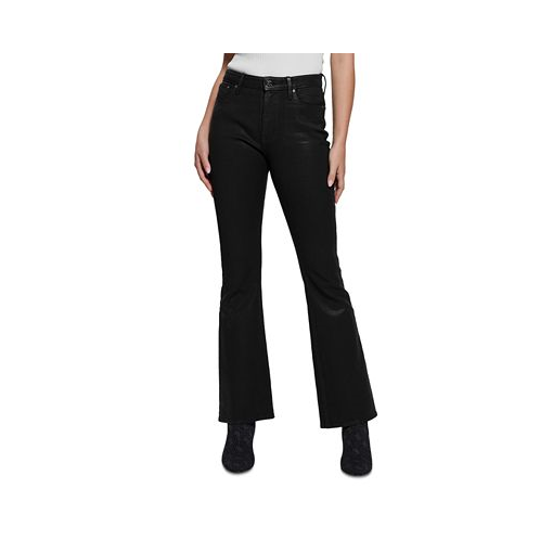 GUESS Womens Sexy High-Rise Flare-Leg Jeans