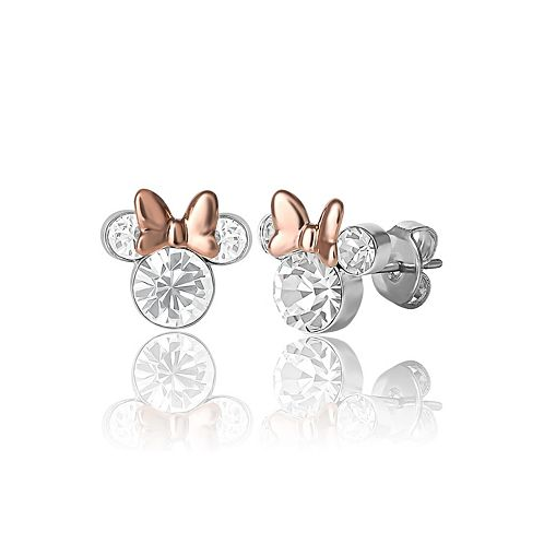 Disney Womens Minnie Mouse Birthstone Stud Earrings