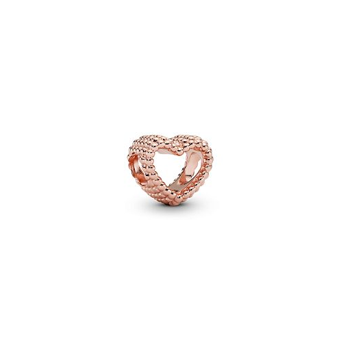 Pandora 14K Rose Gold-Plated Beaded Open Heart Charm