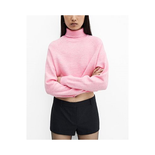 MANGO Womens Turtleneck Knitted Sweater
