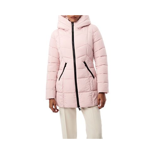 Bernardo Womens Mid-Length Puffer Jacket