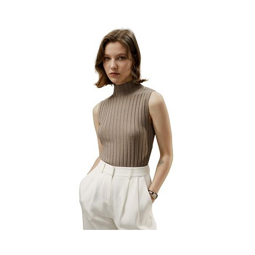 LILYSILK Womens Silk-Cashmere Blend Knit Top for Women