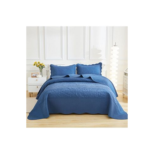 MarCielo 100% Cotton Oversized Bedspread Quilt Set - King