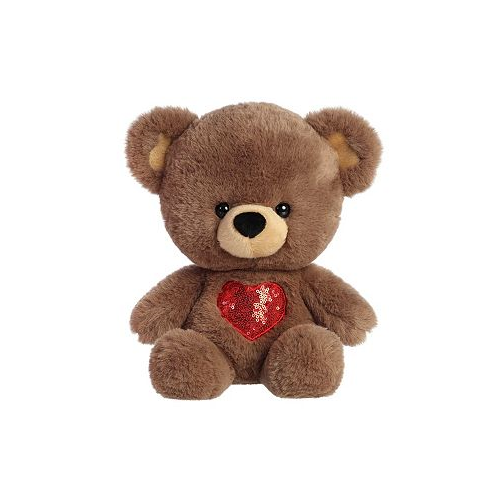 Aurora Large Heart For You Bear Valentine Heartwarming Plush Toy Brown 13