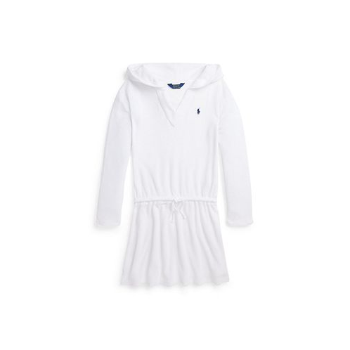 Polo Ralph Lauren Big Girls Hooded Terry Cover-Up Swimsuit