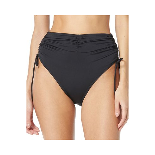 Vince Camuto Womens High-Waisted Ruched Bikini Bottoms