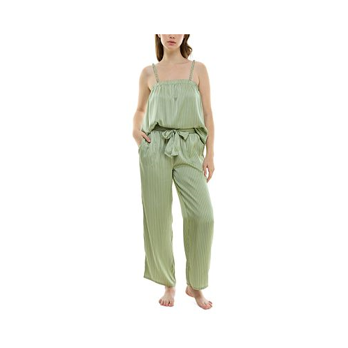 Roudelain Womens 2-Pc. Satin Lace-Trim Pajamas Set