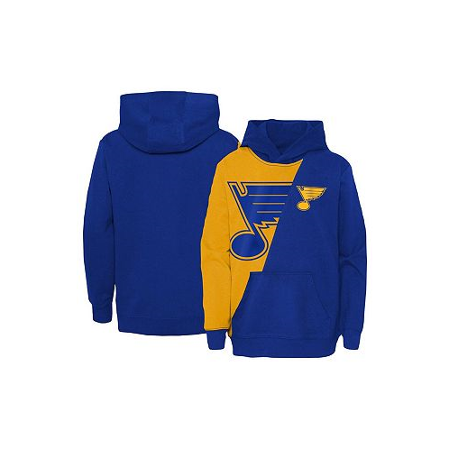 Outerstuff Big Boys Gold Blue St. Louis Blues Unrivaled Pullover Hoodie