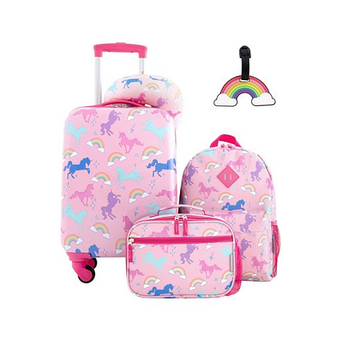 Travelers Club Kids Hard Side Carry-On Spinner 5 Piece Luggage Set