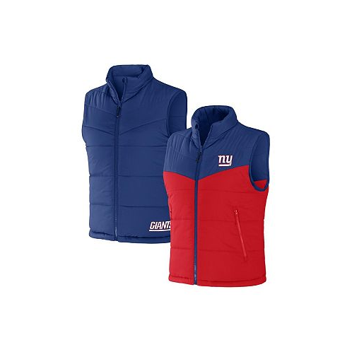 Fanatics Mens NFL x Darius Rucker Collection by Royal New York Giants Colorblocked Full-Zip Vest