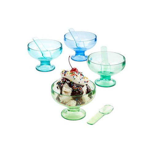 The Cellar Set of 4 Ice Cream Cups with Spoons