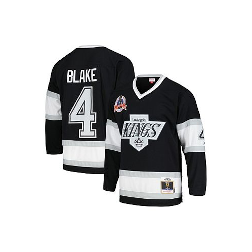 Mitchell & Ness Mens Rob Blake Black Los Angeles Kings 1992/93 Blue Line Player Jersey