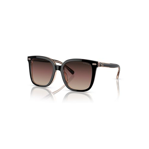 COACH Womens CL919 Low Bridge Fit Sunglasses Gradient HC8381F