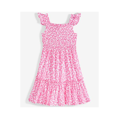 On 34th Toddler & Little Girls Cotton Smocked Dress