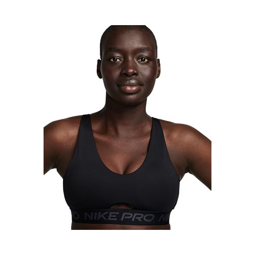 Nike Womens Pro Indy Plunge Medium-Support Padded Sports Bra