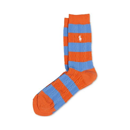 Polo Ralph Lauren Womens Rugby Cable-Knit Socks