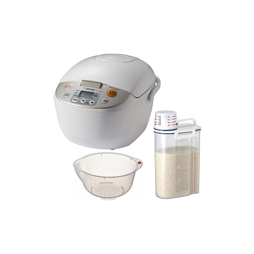 Zojirushi Micom Rice Cooker and Warmer with Rice Washing Bowl and Draine