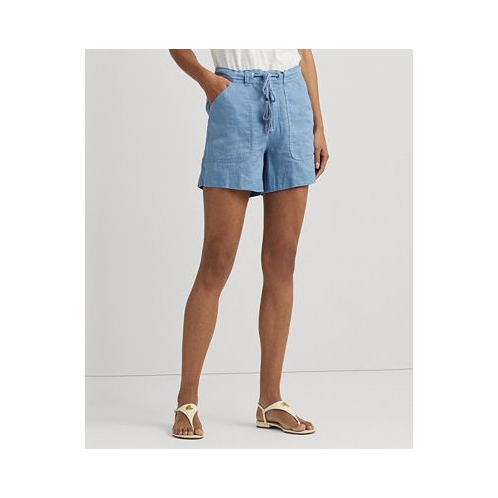 POLO Ralph Lauren Womens Linen Drawcord Shorts