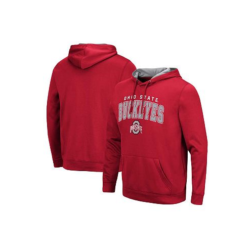 Colosseum Mens Scarlet Ohio State Buckeyes Resistance?Pullover Hoodie