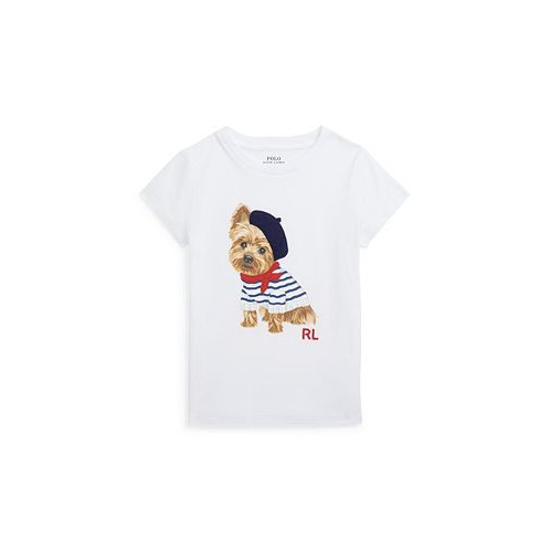 Polo Ralph Lauren Toddler and Little Girls Dog-Print Cotton Jersey T-shirt