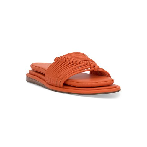 Jessica Simpson Womens Belarina Slip-On Strappy Slide Sandals