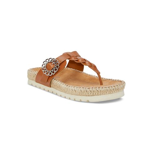 Lucky Brand Womens Libba T-Strap Espadrille Flat Sandals