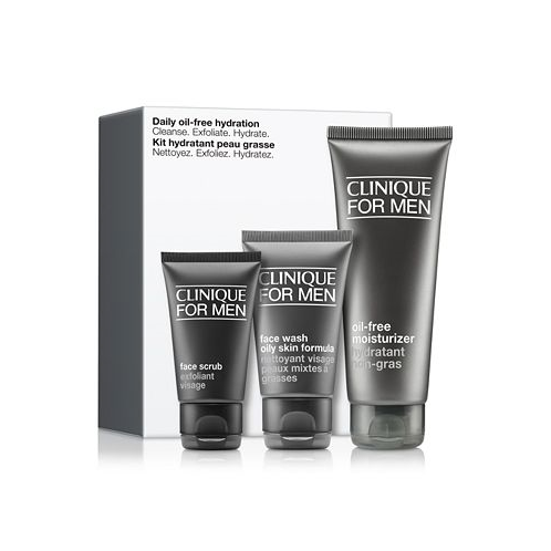 Clinique 3-Pc. For Men Daily Oil-Free Hydration Skincare Set