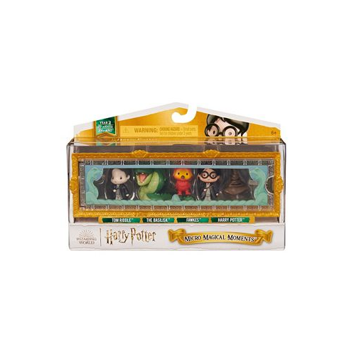 Wizarding World Harry Potter Micro Magical Moments Chamber of Secrets Scene Gift Set with 5 Mini Figures Display Case