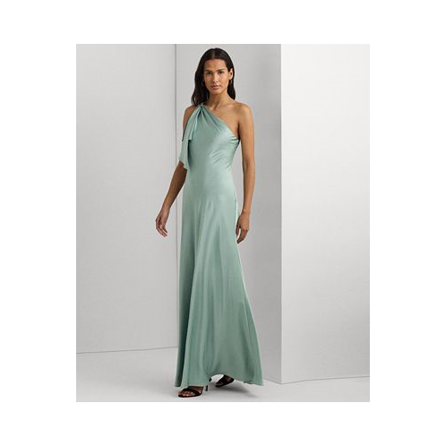 POLO Ralph Lauren Womens One-Shoulder Satin Gown