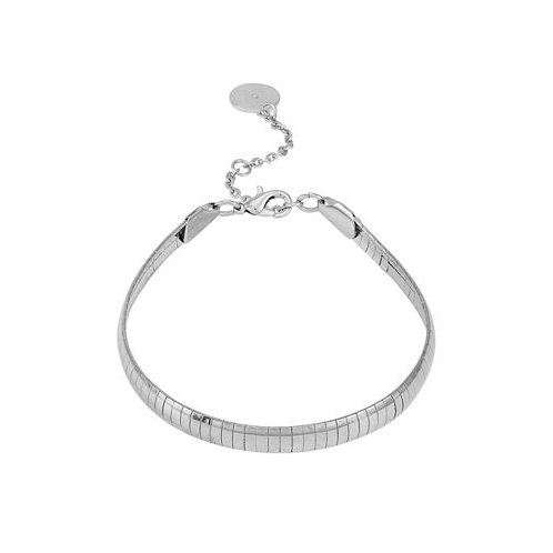 Vince Camuto Silver-Tone Line Snake Chain Bracelet 7.5