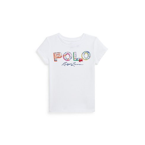 Polo Ralph Lauren Toddler and Little Girls Tropical-Logo Cotton Jersey T-shirt