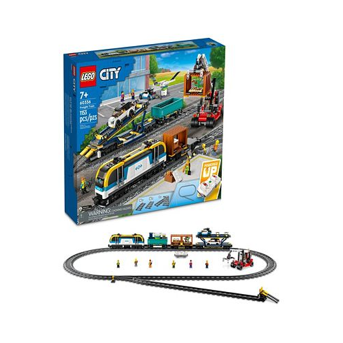 LEGO City Freight Train 60336 Toy Building Set with 6 Minifigures