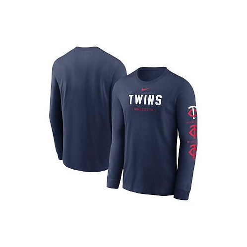 Nike Mens Navy Minnesota Twins Repeater Long Sleeve T-shirt