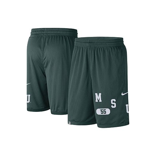 Nike Mens Green Michigan State Spartans Wordmark Performance Shorts