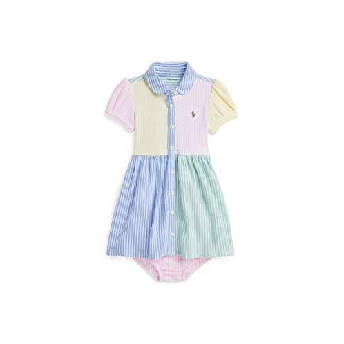 Polo Ralph Lauren Baby Girls Mesh Fun Shirtdress and Bloomer Set