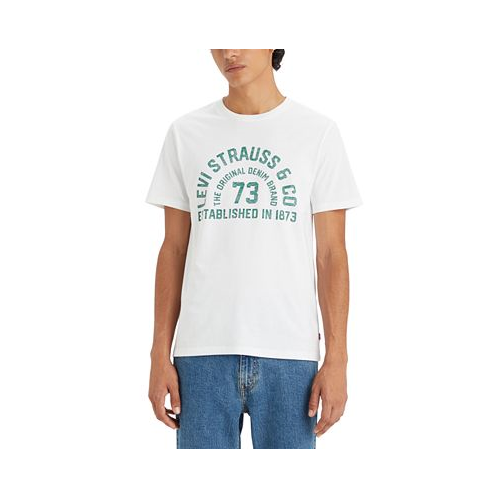 Levis Mens Classic Standard-Fit Arch Logo Graphic T-Shirt