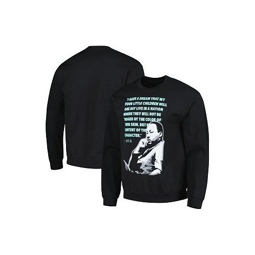 Philcos Mens and Womens Martin Luther King Jr. Black Graphic Pullover Sweatshirt